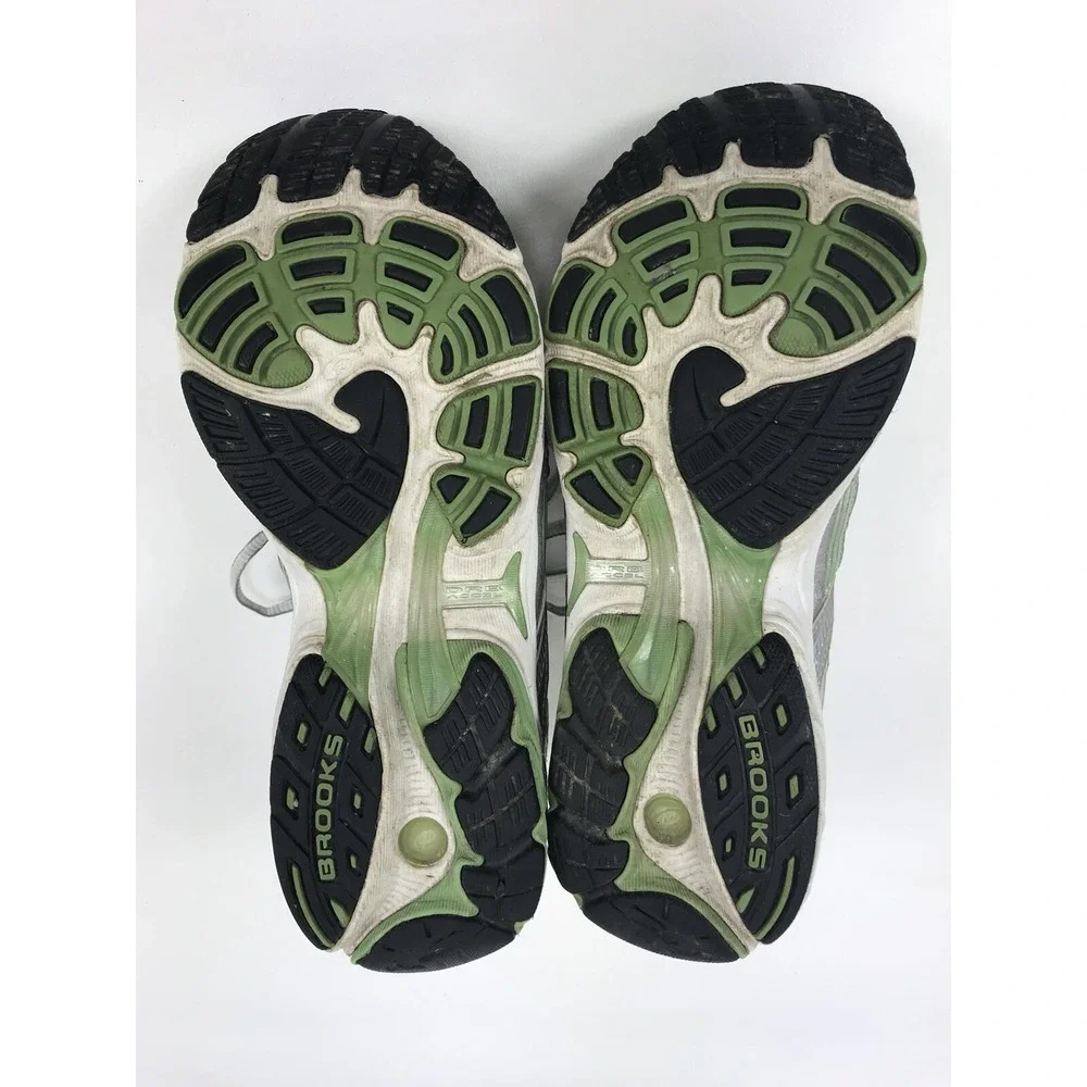 Brooks‎ Ghost Womens 8.5 B Green White Lace Up Running Training Shoes